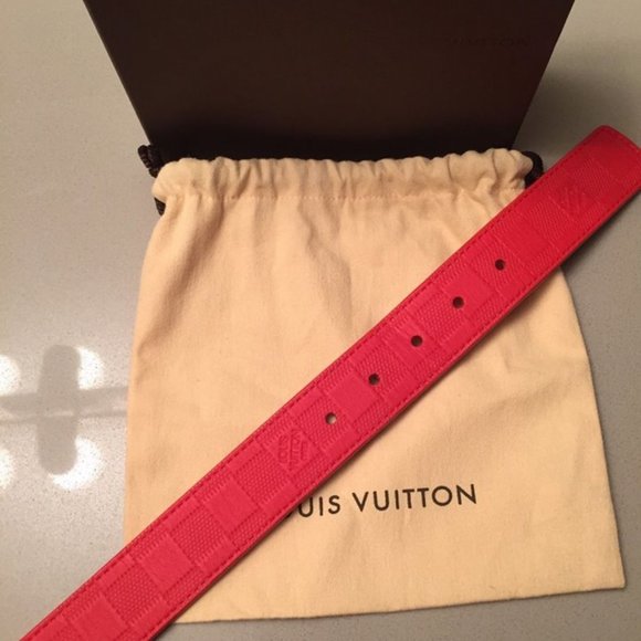 LV DAMIER INFINI BELT MAGMA ORANGE M9550 - Limited - Picture 5 of 6